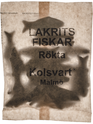 Rökta fiskar Godis ryhmässä Retkeily / ulkoilu / Leirimuonat / Makeiset @ Sportfiskeprylar.se (roktafiskar)