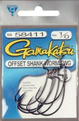 Gamakatsu Hook Worm Offset EWG NS 5kpl
