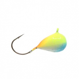 Blue Fox Raindrop With Eye 8, Yellow/Orange/Blue