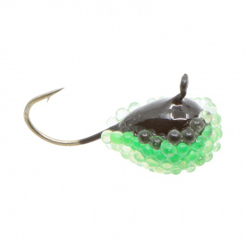 Blue Fox Raindrop With Eye Fluo Epoxy & UV 8, Black/Green