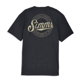 Simms Circle Lockup T-Shirt Charcoal Heather