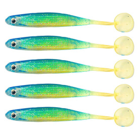 Fladen Glimmer Shimmer 10cm 5p Blue Yellow
