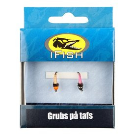 IFISH Grubs on leader 2-pcs