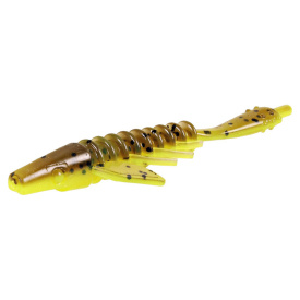 Pigster Gecko Ned, 8,5cm, 2,5g (4pcs) - Brown Chartreuse Flake