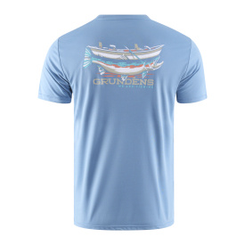 Grundéns Drift Boat SS Tech Tee Captain's Blue