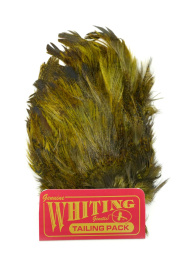 Whiting Coq de Leon Mayfly Tailing Pack Badger dyed Olive