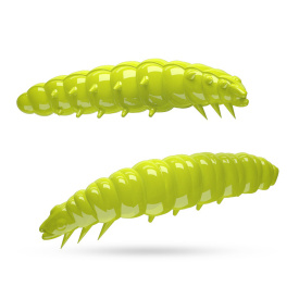 Libra Lures Larva 30 Garlic (15-pack) - Hot Yellow