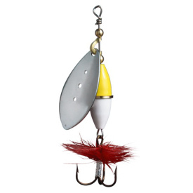 Wipp Spinnare 20 g Silver Gul/Vit
