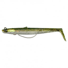 Savage Gear Sandeel V2 Weedless 11.5cm 22g Sinking 2+1 - Green Silver