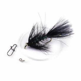 Darts Fly with leader - Dog Nobbler #6 Black