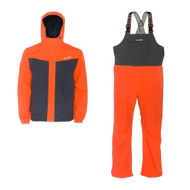 Grundéns Full Share Jacket & Bib Combo Orange/Grey