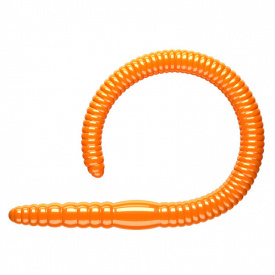 Libra Lures Flex Worm 95 Krill (10-pack) - Hot Orange