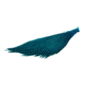 Hareline Half Cape #371 Grizzly Teal Blue