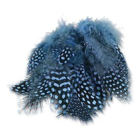 Strung Guinea Feathers - Baby Blue #6