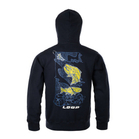 Loop M's Logo Hoodie Atlantic Salmon Navy