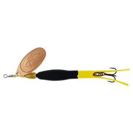 Westin Fc Downstream #4 30g - Black/Flouro Yellow Copper Blade
