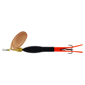 Westin Fc Downstream #4 20g - Black/Flouro Orange Copper Blade