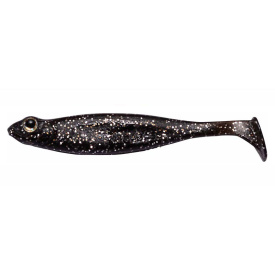 Megabass Hazedong Shad 3'', 7,6cm (8-pack) - Black/Silver Flake