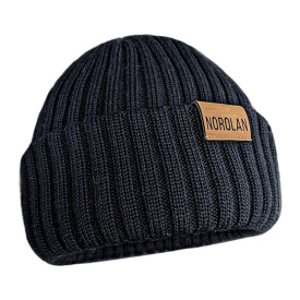Norolan Merino Wool Ice Fishing Beanie - Black One-Size