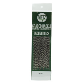 Metz Hackle Deceiver and Streamer Pack - Grizzly