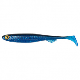 Fox Rage Slick Shad 9cm Bulk - UV Blue Flash