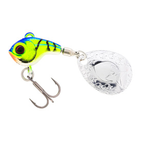 Westin Dropbite Tungsten Spin Tail Jig 2,2cm, 18g - Chartreuse Blue Craw