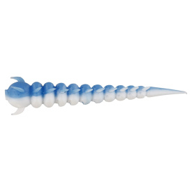 Westin Greedy Worm 5,5cm Garlic/Cheese (10pcs) - Baby Blue/White
