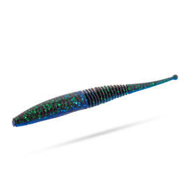 Mikado M-Craft Wiggly Worm 10cm (5-pack) - Blue Black