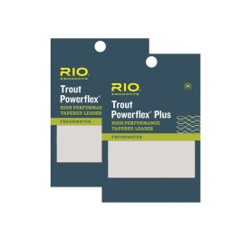 RIO PowerflexPlus Taperad Leader 12ft 2 pack - 7X - 0,10mm