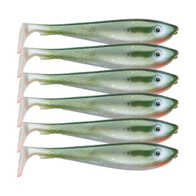 SvartZonker McRubber Shad 9cm (6-pack) - C1 R?gen Herring