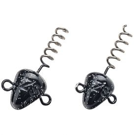 Svartzonker Screw-In-Head 50g (2kpl), Black Glitter Lead