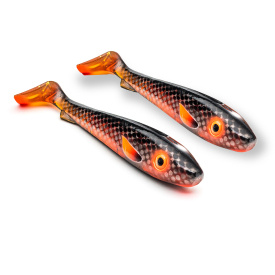 SvartZonker McRubber Jr 17cm Flash Series (2-pack) - Motoroil Black Back