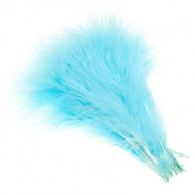 Marabou Plumes - Fluo Blue