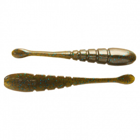 X Zone Pro Series Finesse Slammer, 8,2cm (10pcs) - Green Pumpkin Blue Flake