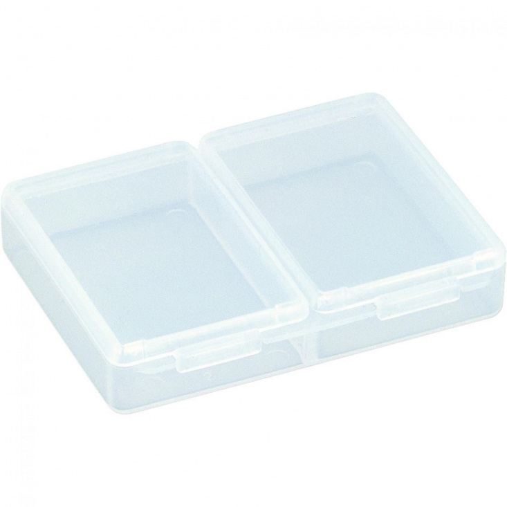 Meiho Accessories Box, 94x71x19 - 2 Comp - Clear