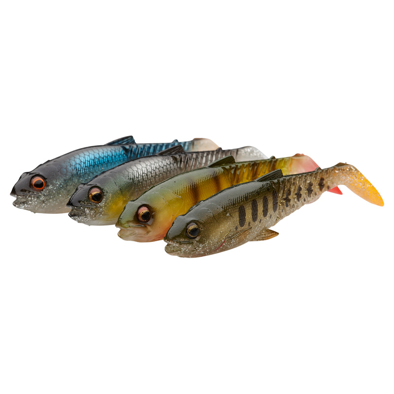 Savage Gear Craft Cannibal Paddletail 6.5cm, 4g 4pcs - Clear Water Mix