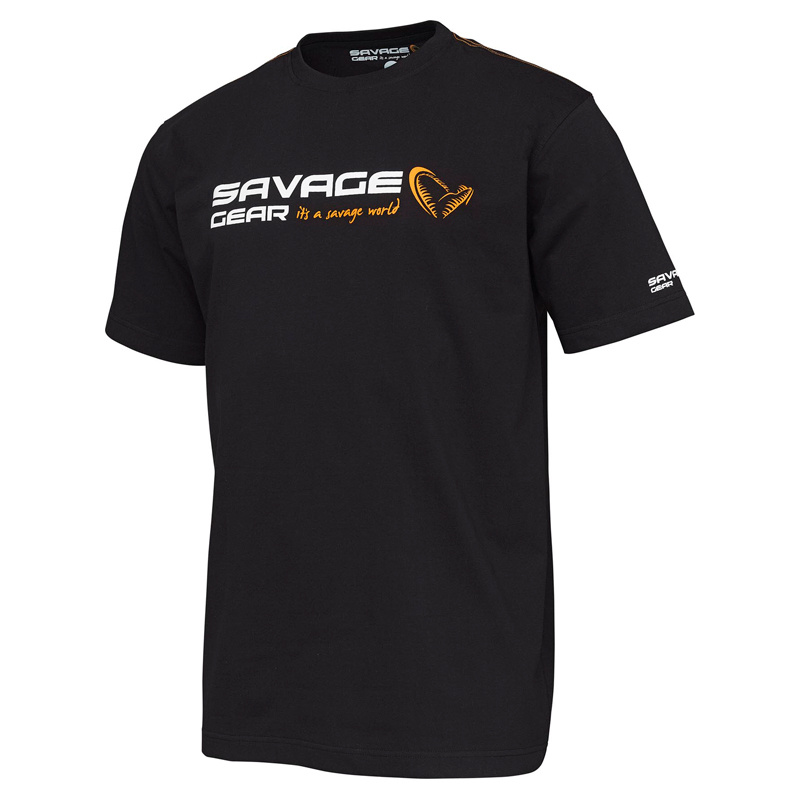 Savage Gear Signature Logo T-Shirt, Black Ink