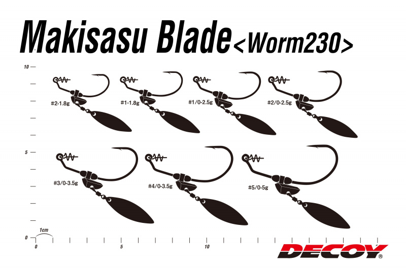 Decoy Worm230G Makisasu Blade Gold