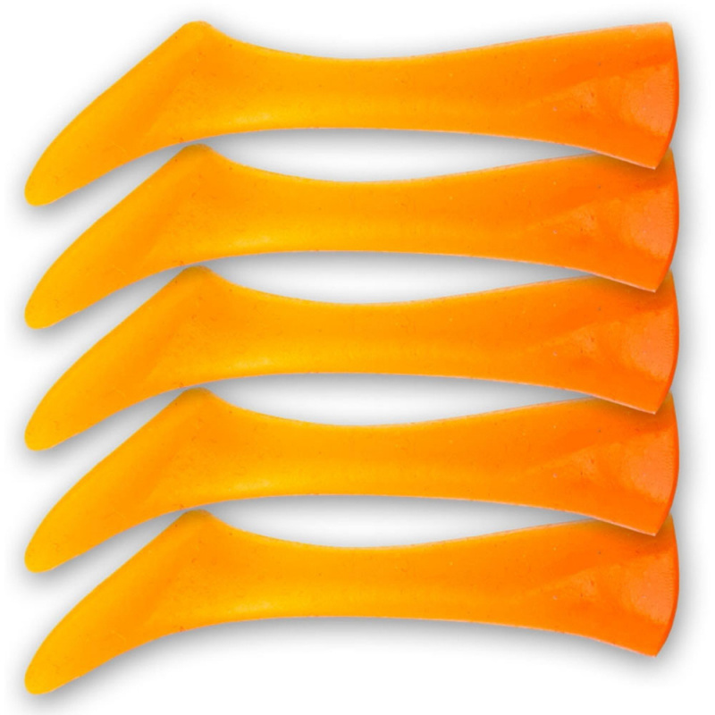 Headbanger Shad 11cm Replacement Tails (5kpl), Orange