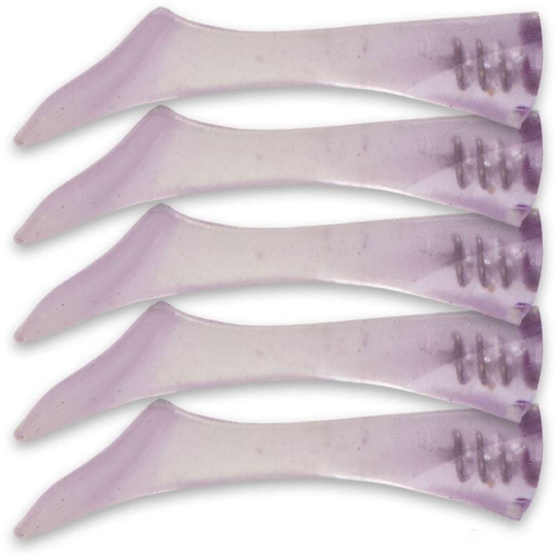 Headbanger Shad 11cm Replacement Tails (5kpl), Purple