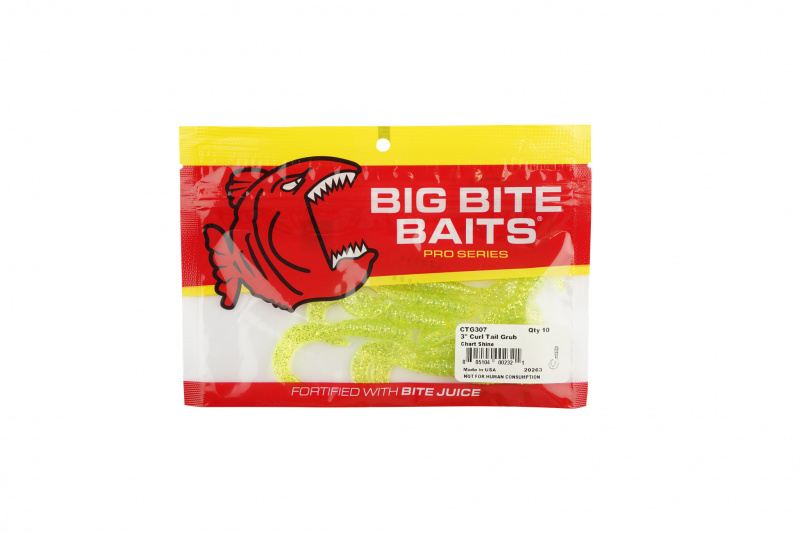 Big Bite Baits Curl Tail Grub 3.0 (10kpl)