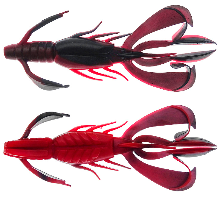 PerchFight Crayfish 4.4\'\' 5kpl , Red And Black