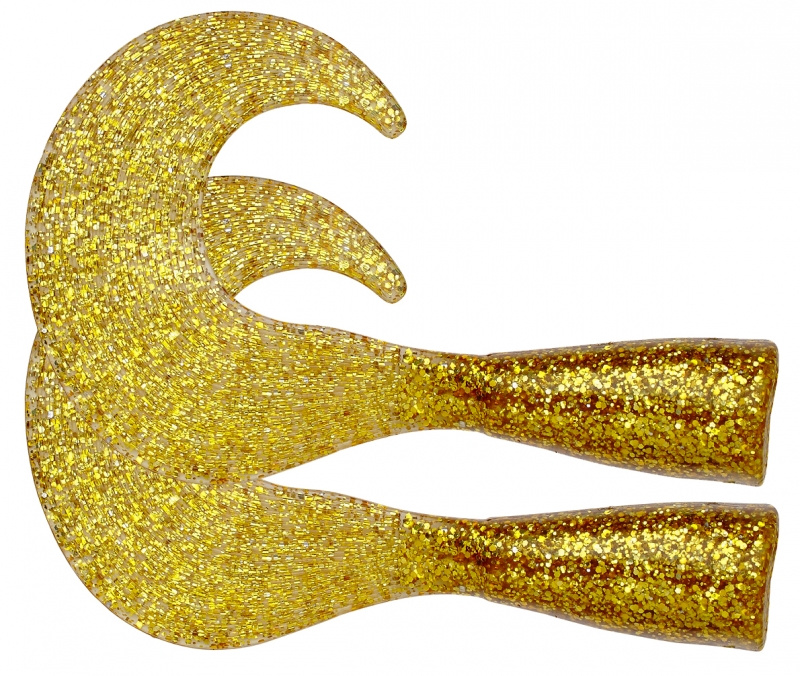 Extra Svans till Zonker Tail, 2kpl (guld/glitter)
