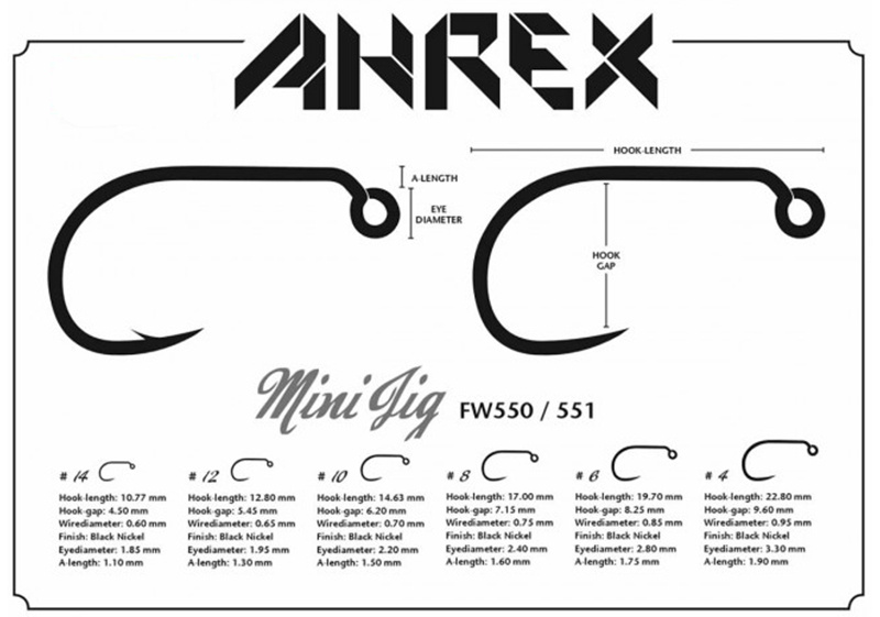 Ahrex FW551 - Mini Jig - Barbless